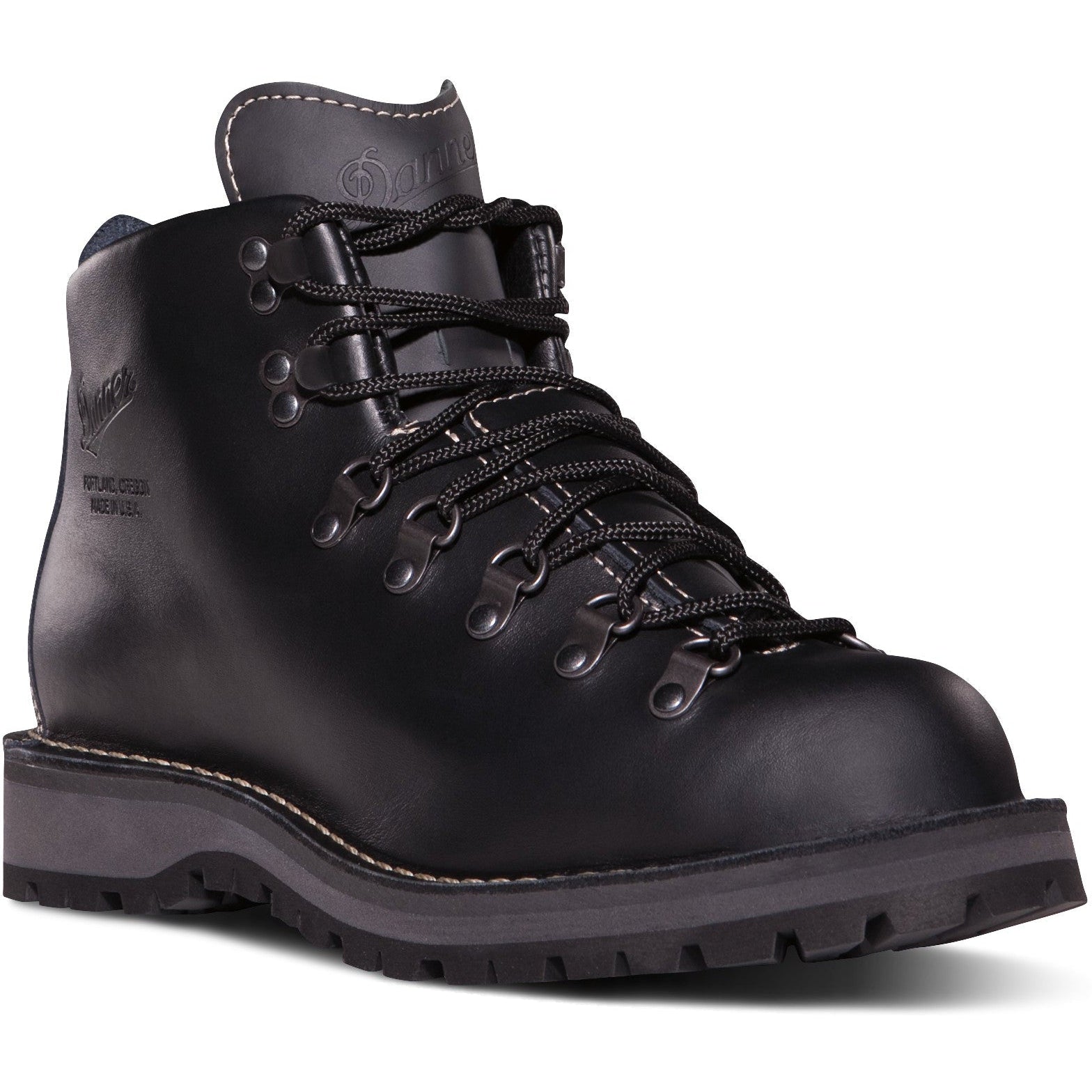 Danner Men's Mountain Light II 5" WP USA Made Hiking Boot Black- 30860 6 / Wide / Black - Overlook Boots