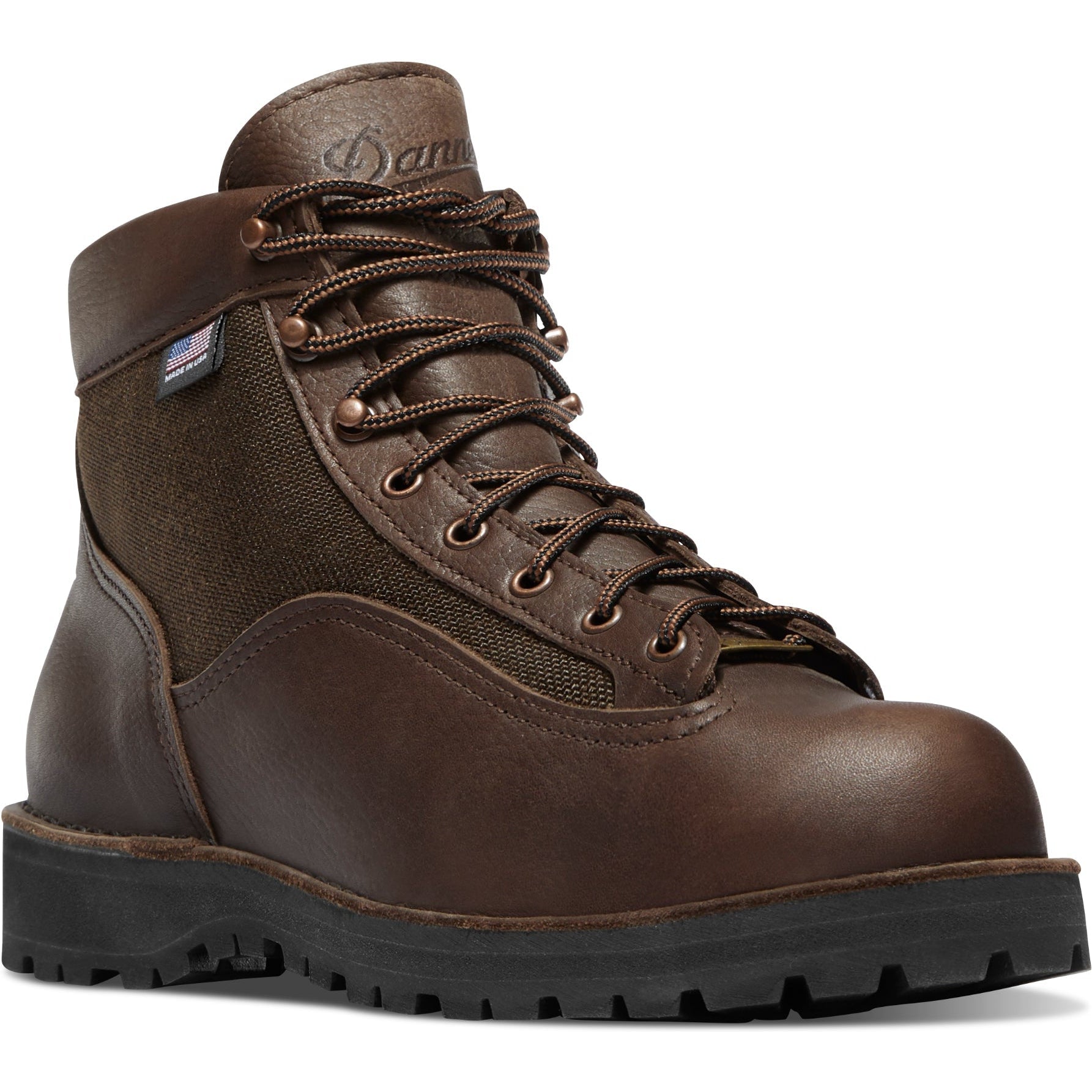 Danner Men's Light II 6" WP USA Made Hiking Boot - Dark Brown - 33020 6 / Wide / Dark Brown - Overlook Boots