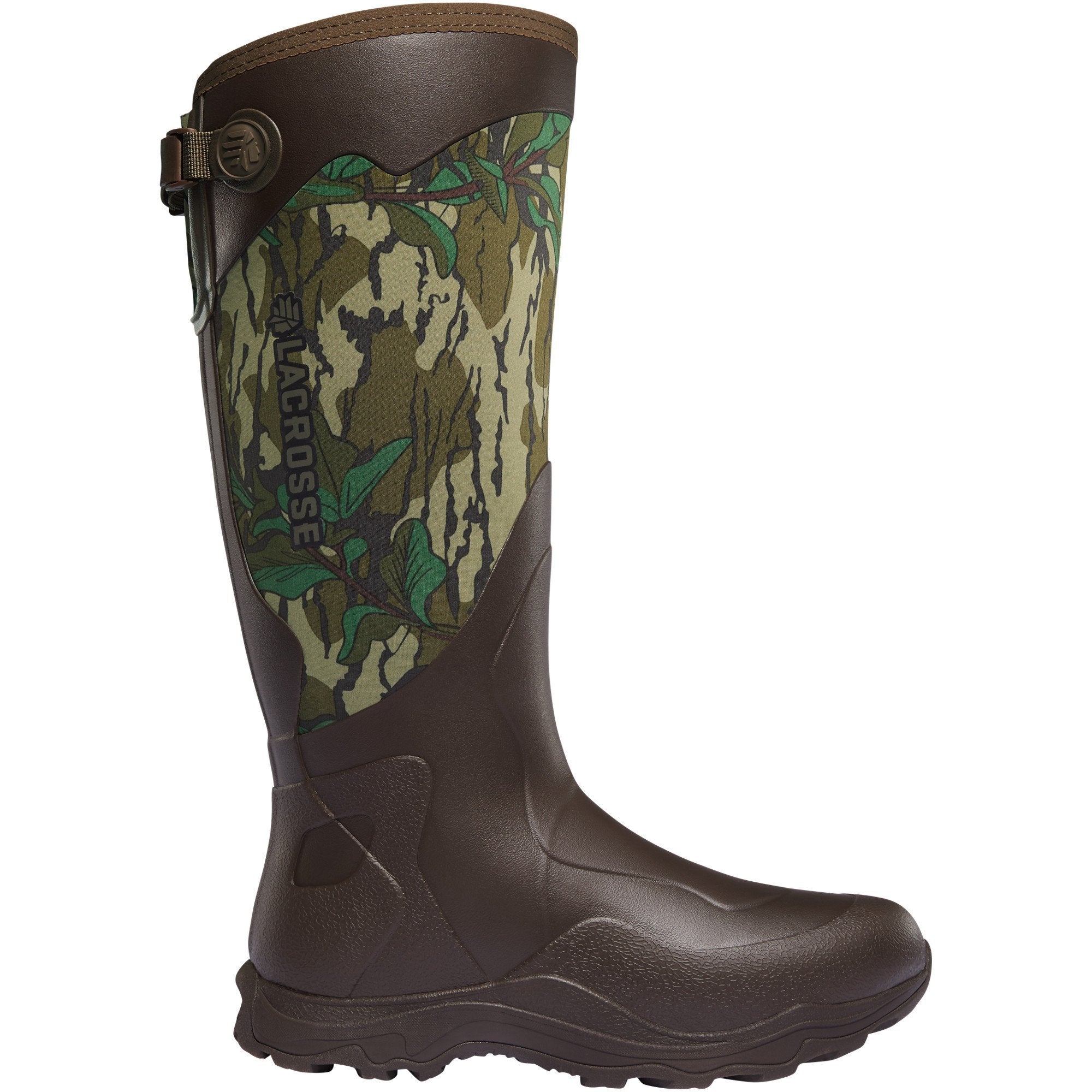 Lacrosse Men's Alpha Agility 17" Soft Toe WP Rubber Hunt Boot - 339073 6 / Mossy Oak Green Leaf - Overlook Boots