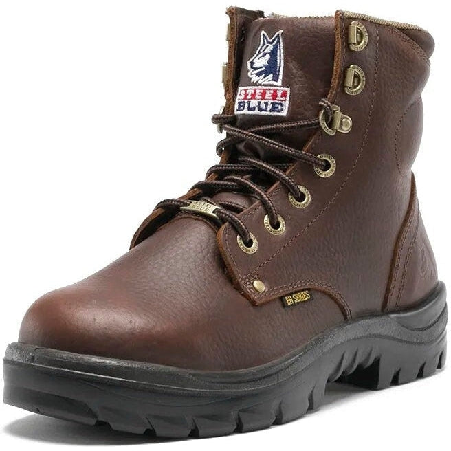 Steel Blue Men's Argyle 6" WP Soft Toe Side Zip Work Boot - Oak - 810951  - Overlook Boots