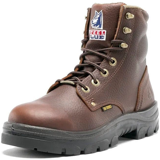 Steel Blue Men's Argyle 6" WP Soft Toe Waterproof Work Boot - Oak - 810952  - Overlook Boots