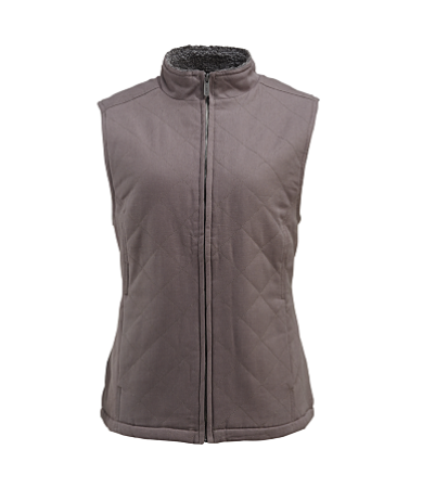 Wolverine Women's Belmont Sherp Line Quilted Vest - Pewter - W1203990-035 Small / Pewter - Overlook Boots