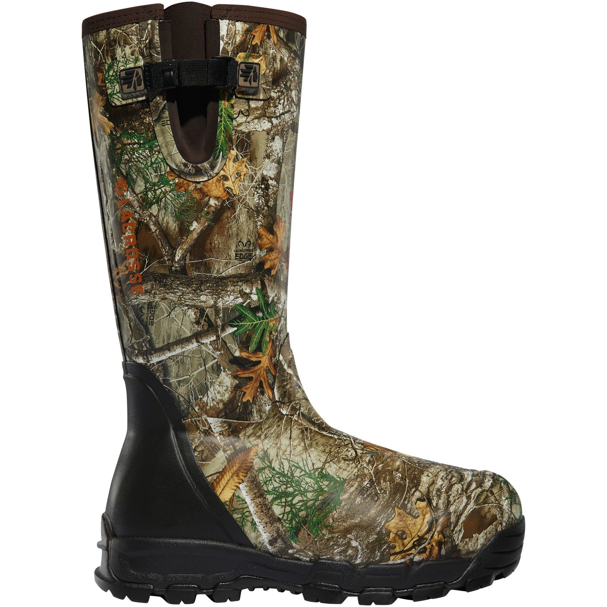 Lacrosse Men's Alphaburly Pro Side Zipper 18" Waterproof 1000G Ins Rubber Hunt Boot - 376030 6 / Realtree Edge - Overlook Boots