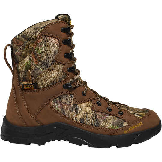 Lacrosse Men's Clear Shot 8" Waterproof Hunt boot - Mossy Oak - 542160 8.0 / Brown / Medium - Overlook Boots