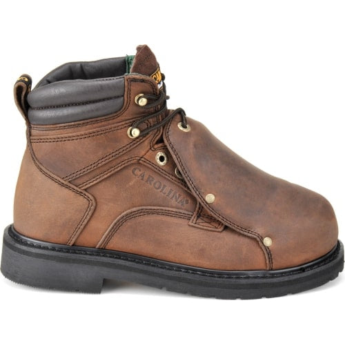 Carolina Men's Metpro Lo 6" Steel Toe Metguard Work Boot -Brown- 599 8 / Medium / Brown - Overlook Boots