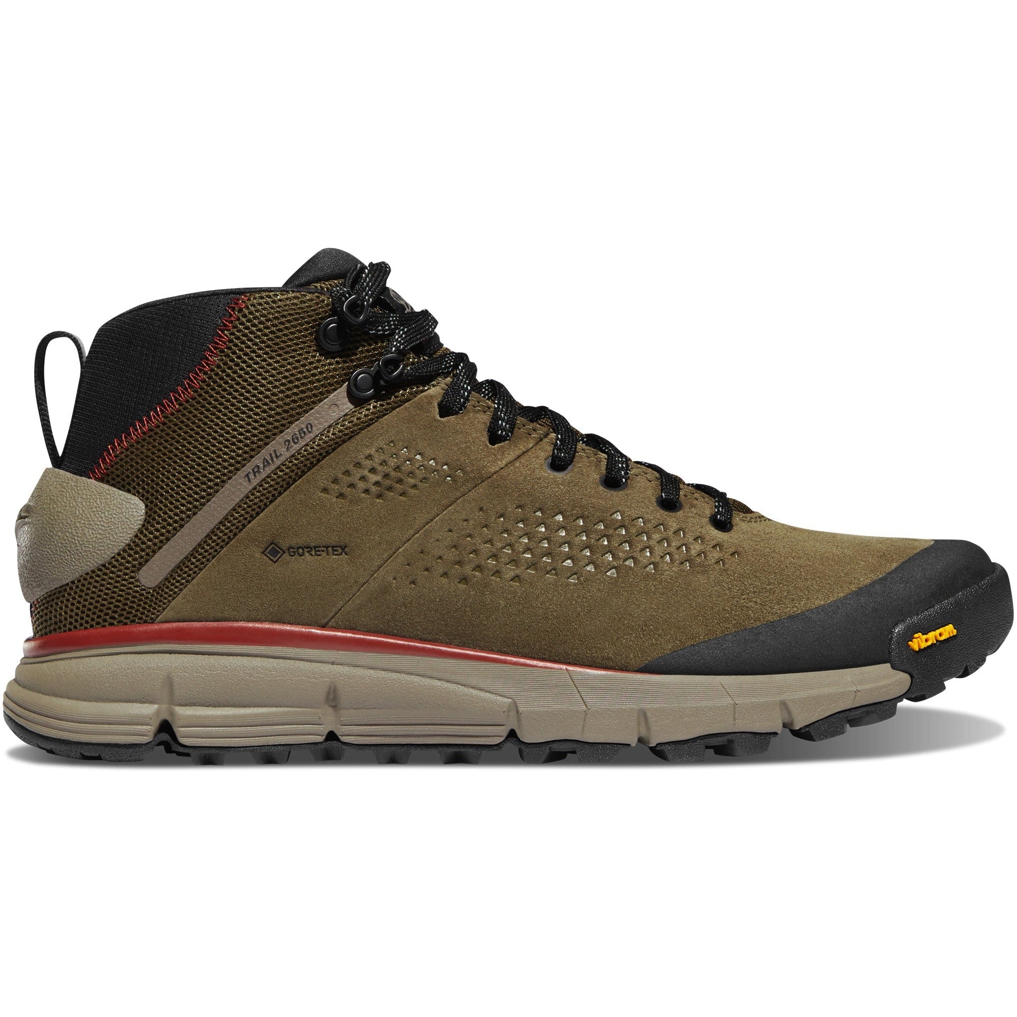 Danner Men's Trail 2650 GTX Mid 4" WP Hiking Shoe - Olive - 61240  - Overlook Boots