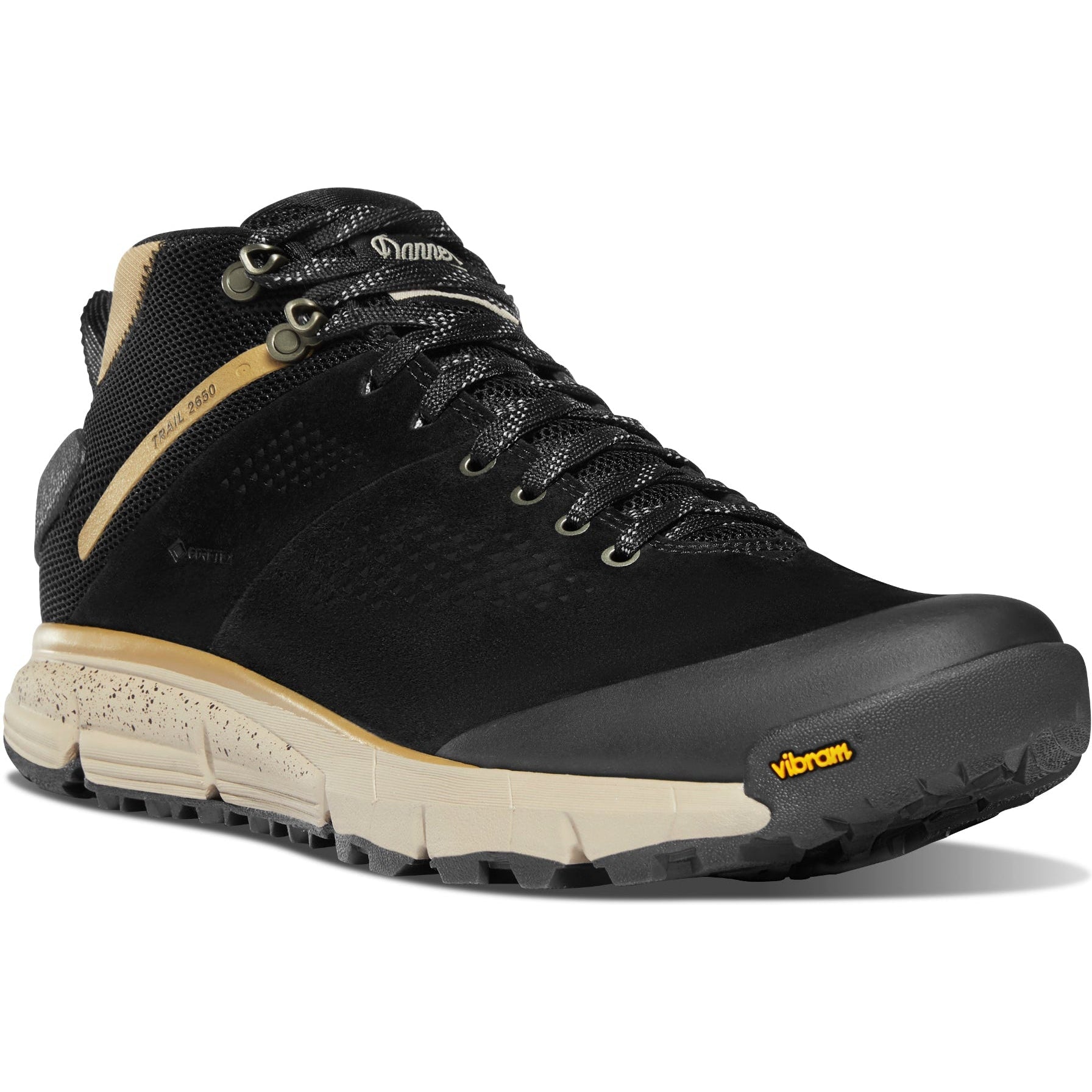 Danner Men's Trail 2650 GTX Mid 4" WP Hiking Shoe - Black - 61248 7 / Medium / Black - Overlook Boots