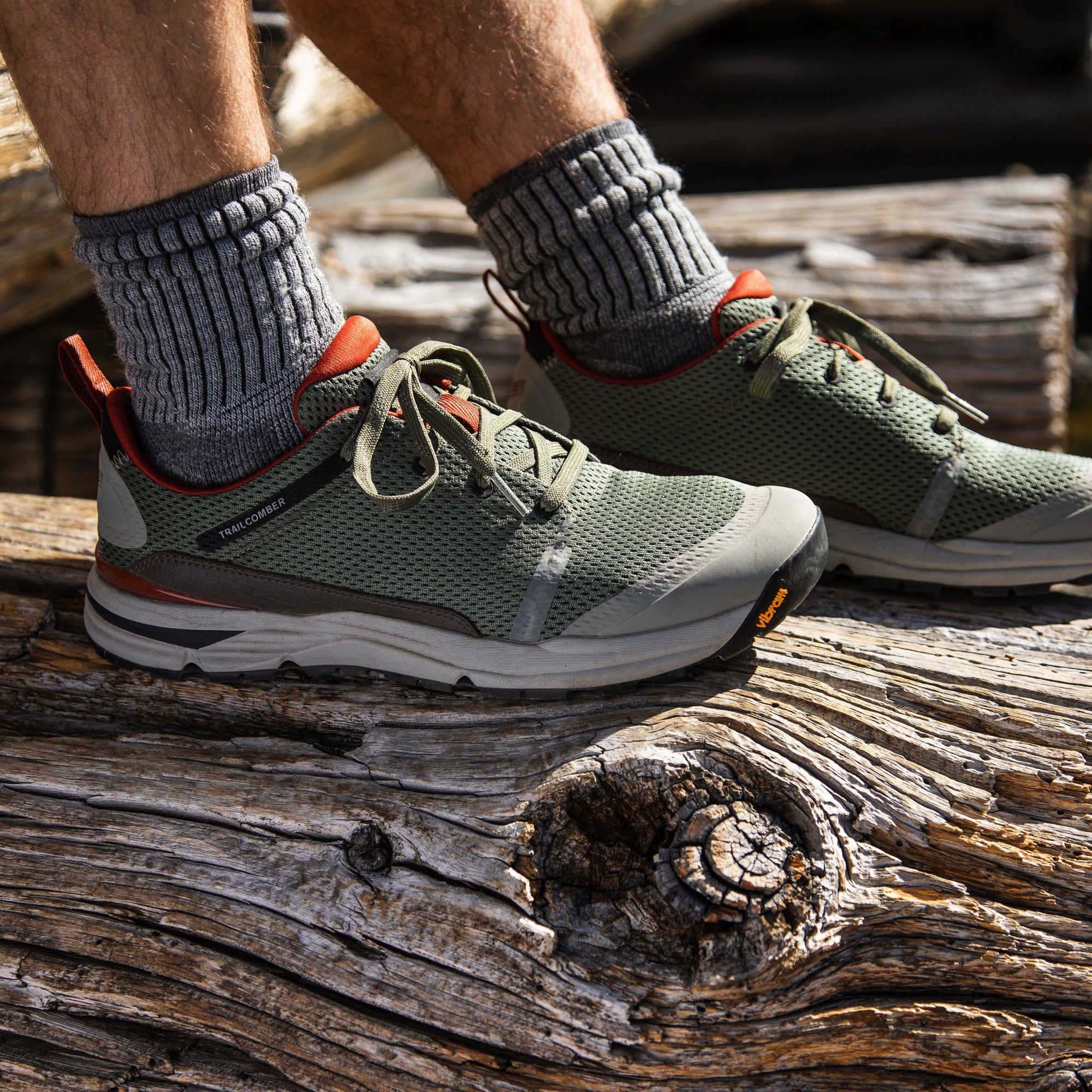 Danner Men's Trailcomber 3" Hiking Shoe - Lichen/Picante - 63351  - Overlook Boots