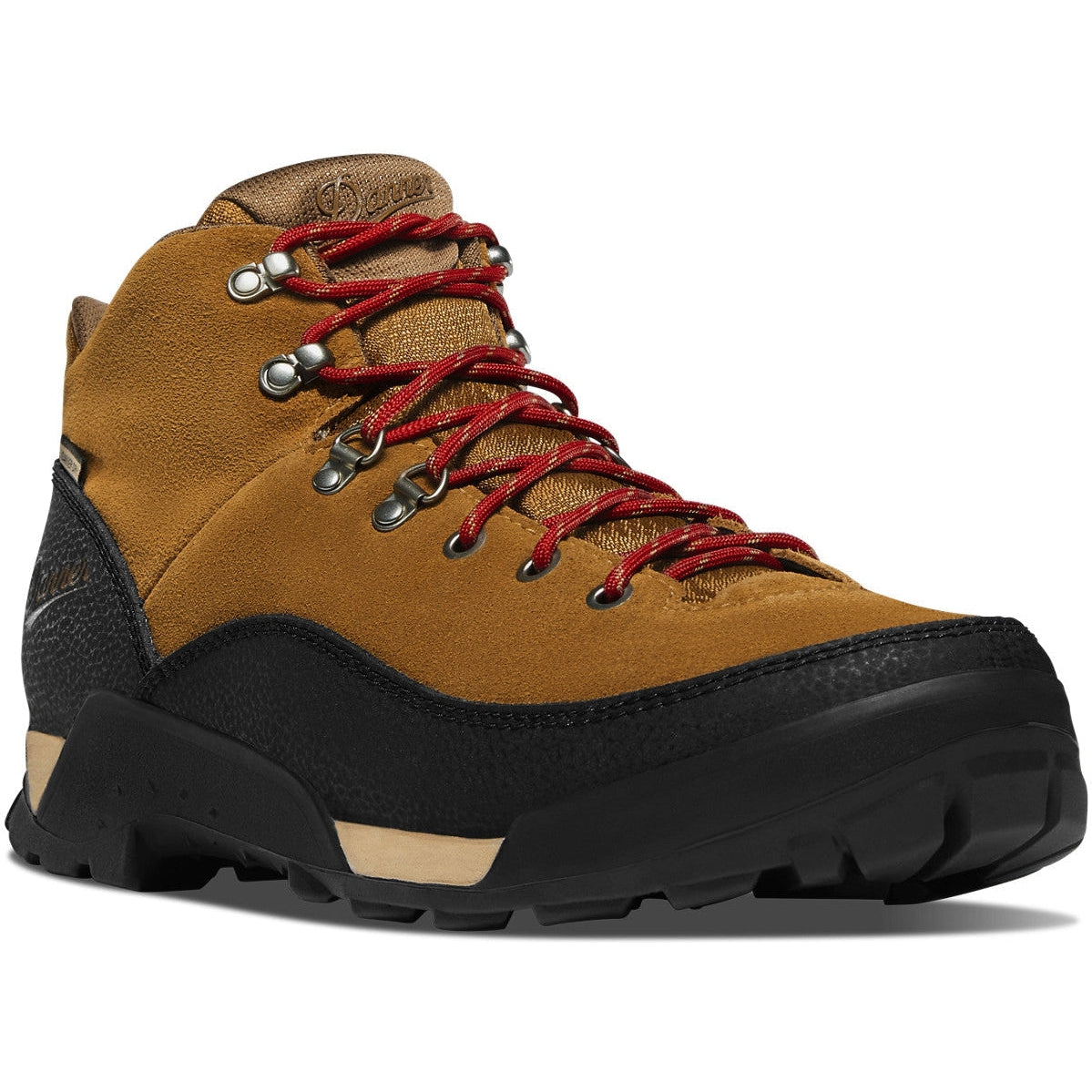 Danner Men's Panorama 6" Waterproof Hiking Shoe - Brown/Red - 63433  - Overlook Boots