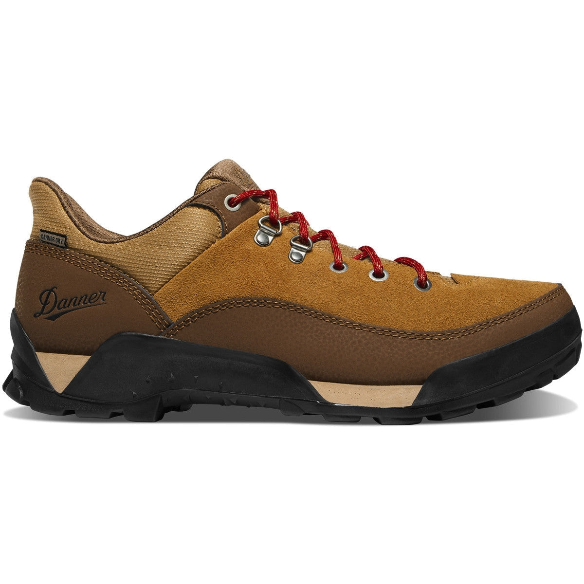 Danner Men's Panorama Low 4" Waterproof Hiking Shoe - Brown/Red - 63470 7 / Medium / Brown Red - Overlook Boots