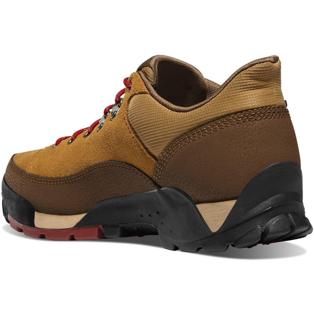 Danner Men's Panorama Low 4" Waterproof Hiking Shoe - Brown/Red - 63470  - Overlook Boots