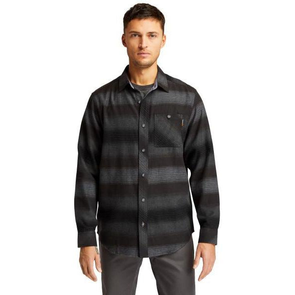 Timberland Pro Men's Woodfort MW Flannel Work Shirt - Black - TB0A1V49CE4  - Overlook Boots