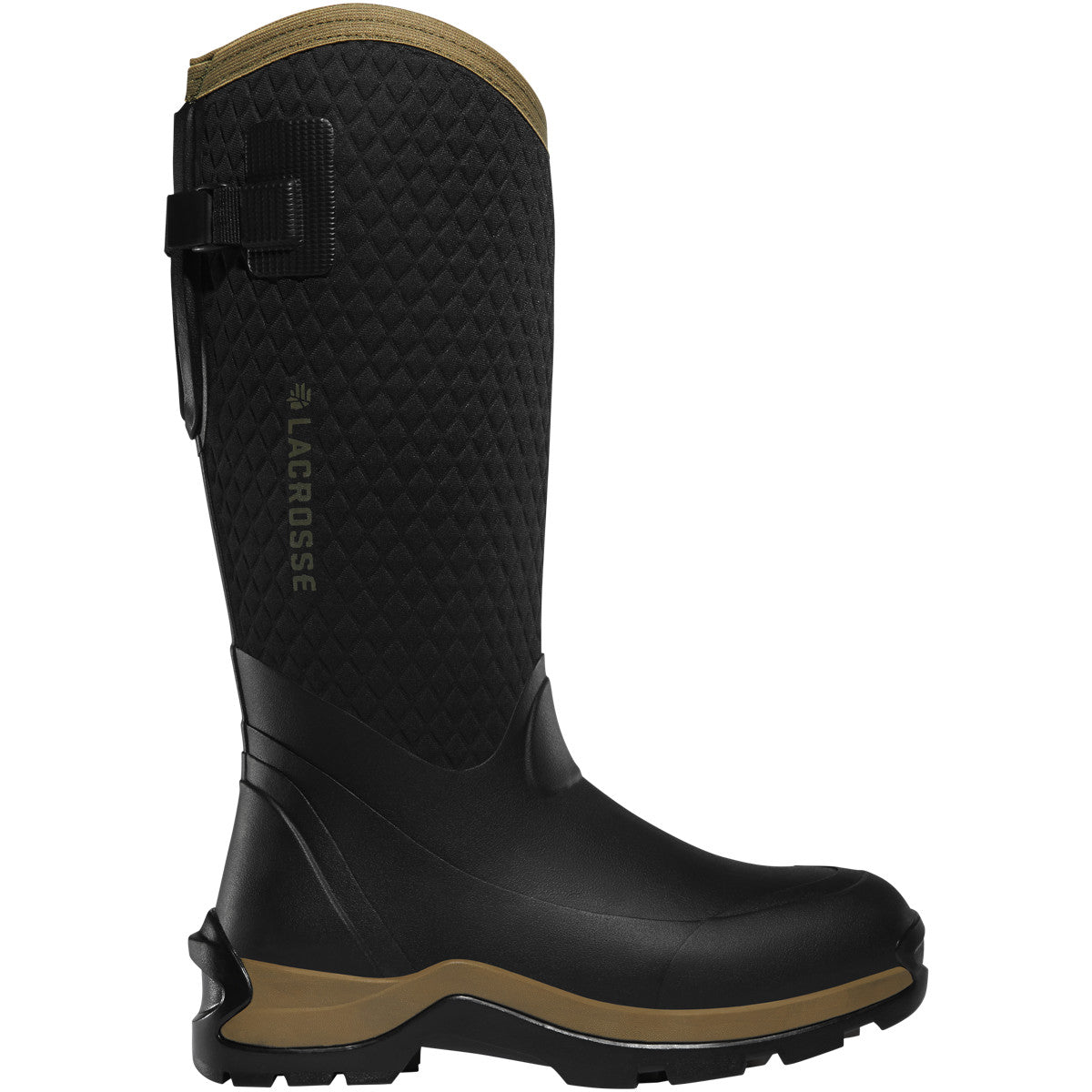 Lacrosse Women's Alpha Thermal 14" WP Rubber Work Boot - Black - 644108 5 / Medium / Black/Tan - Overlook Boots