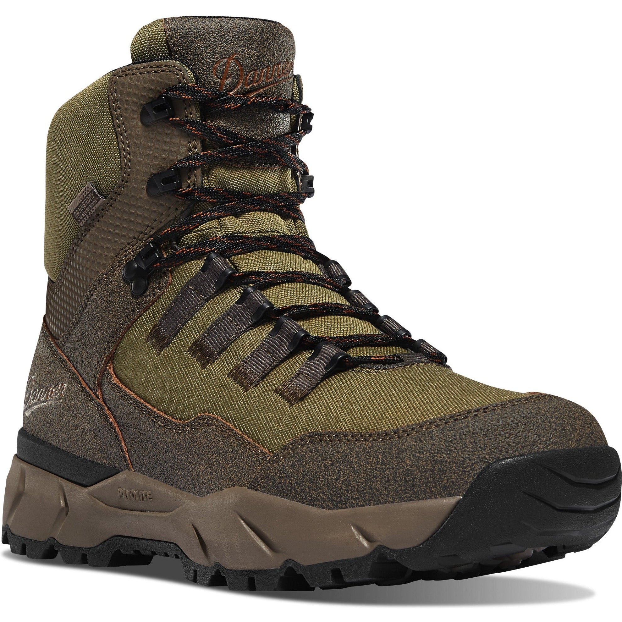 Danner Men's Vital Trail 6" WP Hiking Boot - Brown/Olive - 65301 7 / Medium / Brown - Overlook Boots