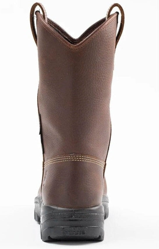 Steel Blue Men's Heeler Metguard Bump 10" Waterproof Steel Toe Work Boot - Oak - 862905 - Overlook Boots