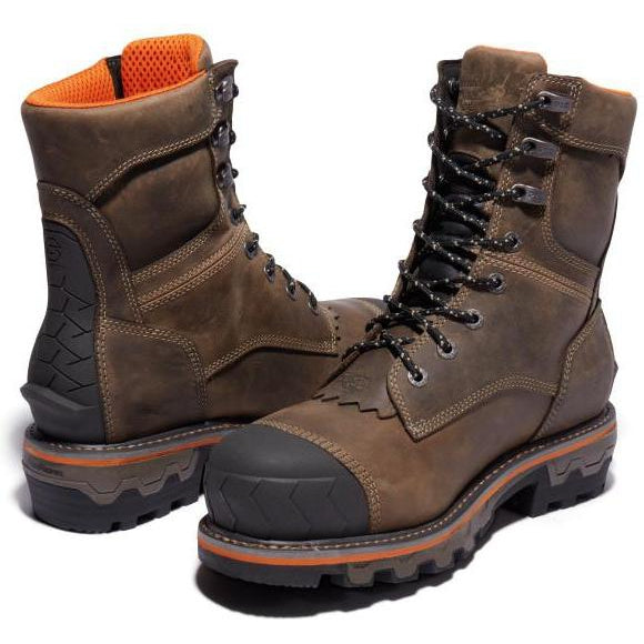 Timberland Pro Men's Boondock HD NT Logger Comp Toe WP Work Boot- TB0A29G9214  - Overlook Boots