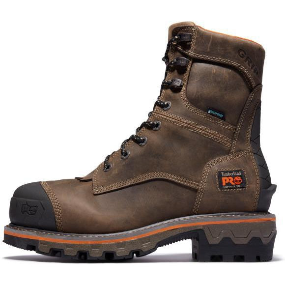 Timberland Pro Men's Boondock Heavy Duty Non-Metallic Toe Logger Composite Toe Waterproof Work Boot- TB0A29G9214 - Overlook Boots