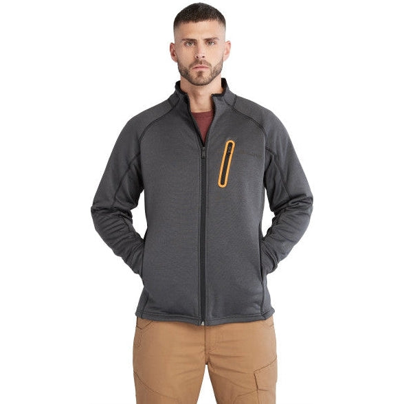 Timberland Pro Men's Reaxion Full Zip Athletic Fleece Jacket -Charcoal- TB0A55RWCV9 Small / Charcoal Heather - Overlook Boots