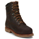 Chippewa Men's Serious+ 8" Composite Toe Waterproof Metguard Puncture Resistant Lace-Up Work Boot - 72311 7 / Medium / Brown - Overlook Boots