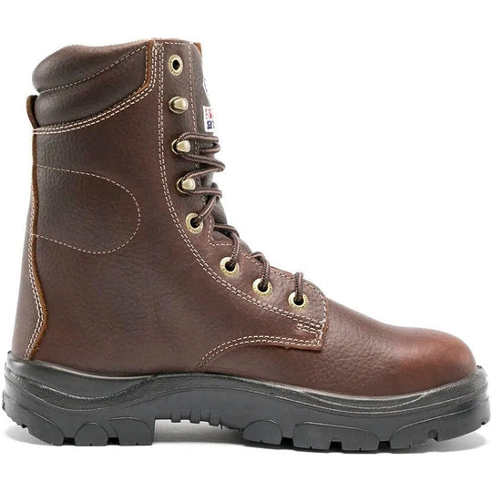 Steel Blue Men's Portland 8" Waterproof Soft Toe Lace Up Work Boot - Oak - 810955 - Overlook Boots