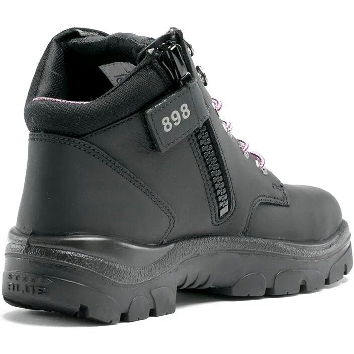 Steel Blue Women's Parkes 3.7" WP Steel Toe Lace Up Work Boot - Black - 812898  - Overlook Boots