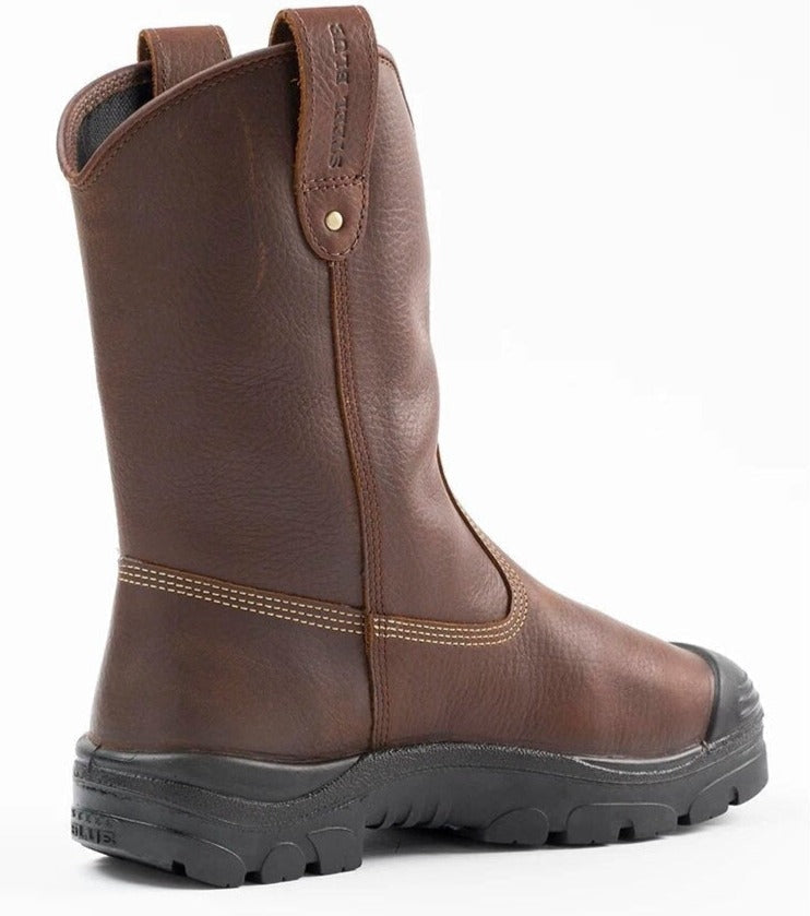 Steel Blue Men's Heeler Metguard Bump 10" Waterproof Steel Toe Work Boot - Oak - 862905 - Overlook Boots