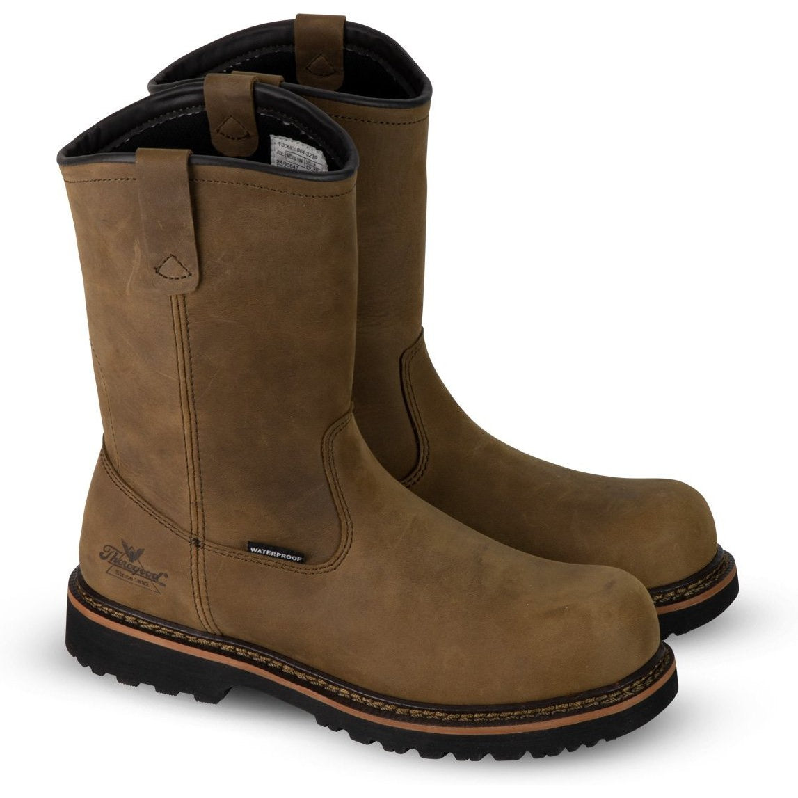 Thorogood Men's Wellington V-Series 11" Comp Toe WP Work Boot- 804-3239 8 / Medium / Brown - Overlook Boots