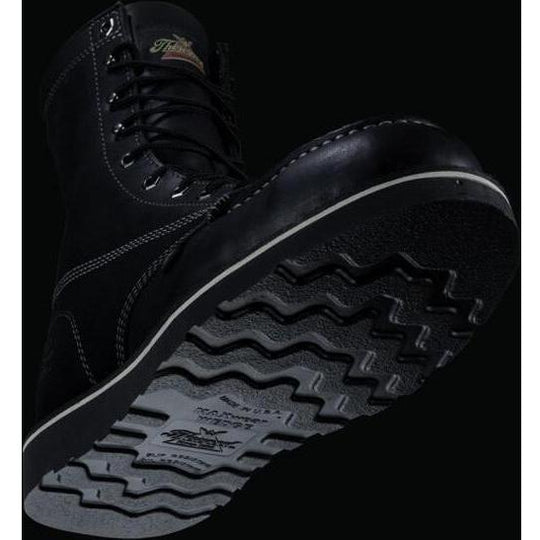 Thorogood Men's American Heritage Midnight 8" Steel Toe USA Made Wedge Work Boot - 804-6208 - Overlook Boots