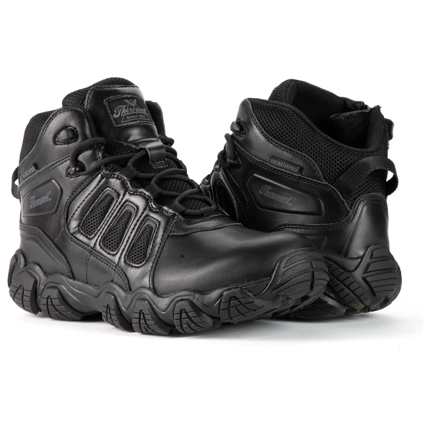 Thorogood Men's Crosstrex 6" Comp Toe WP Work Boot - Black - 804-6385 8 / Medium / Black - Overlook Boots