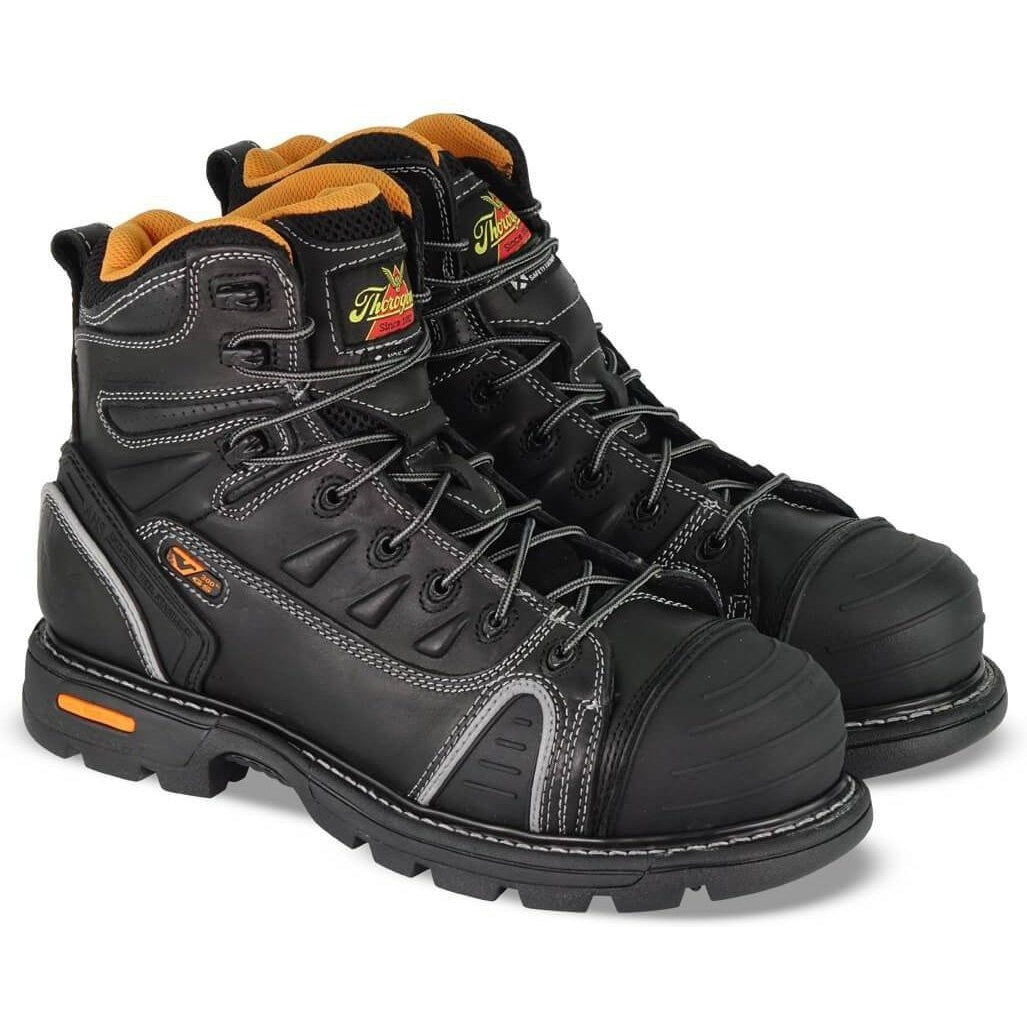 Thorogood Men's Gen Flex 6" Lace-to-Toe Composite Work Boot - 804-6444 7 / Medium / Black - Overlook Boots