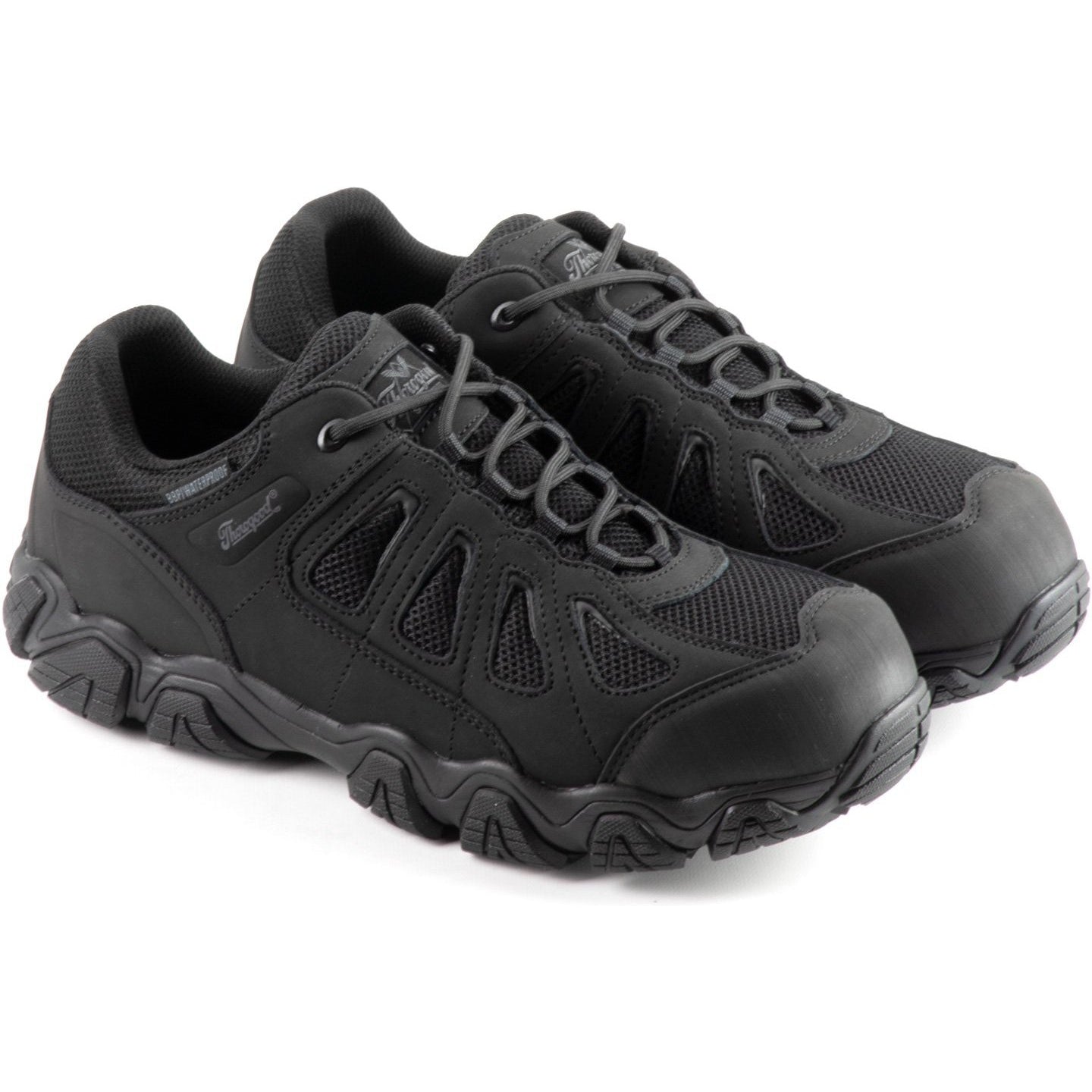 Thorogood Men's Crosstrex Series Oxford Safety Toe WP Work Shoe 804-6493 8 / Medium / Black - Overlook Boots