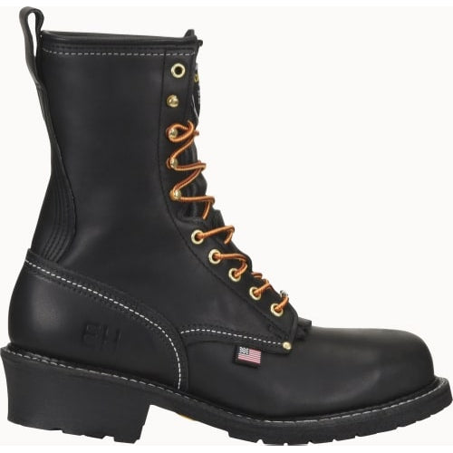 Carolina Men's Maple 9" Steel Toe USA Made Work Boot - Black - 922 8 / Wide / Black - Overlook Boots