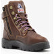 Steel Blue Women's Southern Cross Side Zipper 6" Waterproof Steel Toe MG Work Boot - 892853 4.0 / Wide / Brown - Overlook Boots