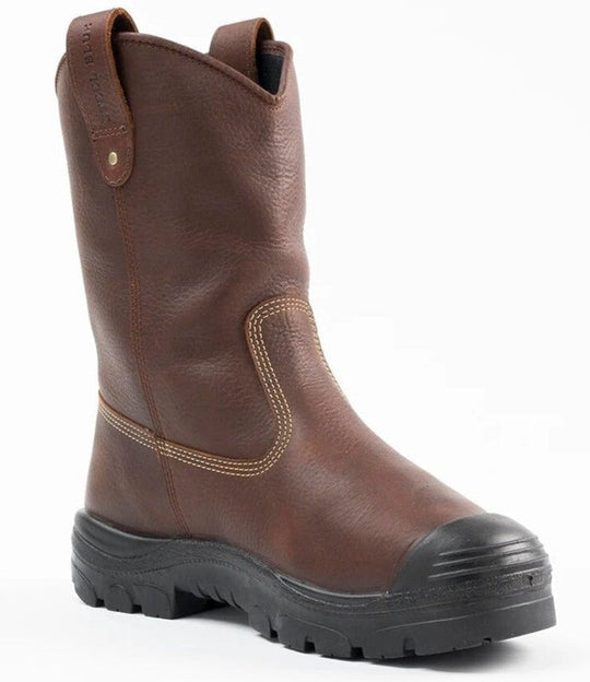 Steel Blue Men's Heeler Metguard Bump 10" Waterproof Steel Toe Work Boot - Oak - 862905 6.0 / Medium / Brown - Overlook Boots