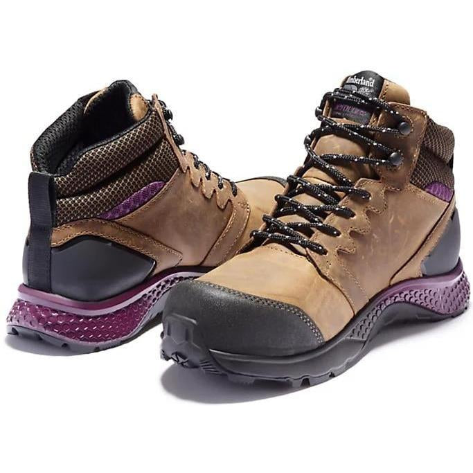 Timberland Pro Women's Reaxion Comp Toe WP Work Boot Brown TB0A219B214  - Overlook Boots