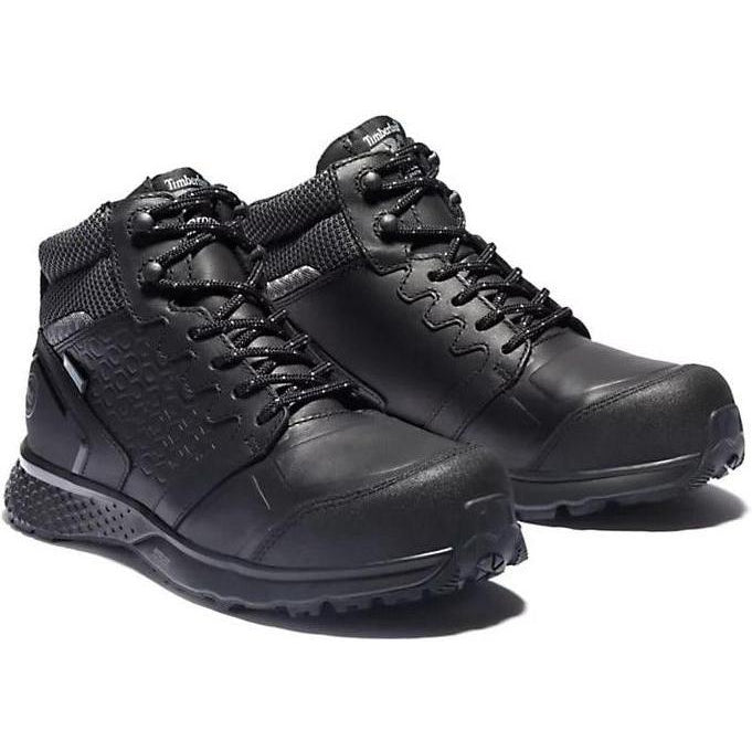 Timberland Pro Women's Reaxion Comp Toe WP Work Boot Black TB0A21QA001 5.5 / Medium / Black - Overlook Boots