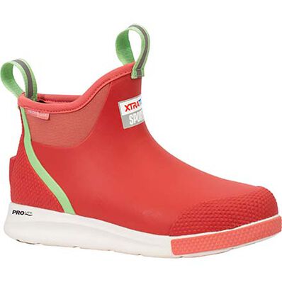 Xtratuf Women's Ankle 6" WP Slip Resist Deck Sport Boot -Pink- ADSW400 5 / Green / Medium - Overlook Boots
