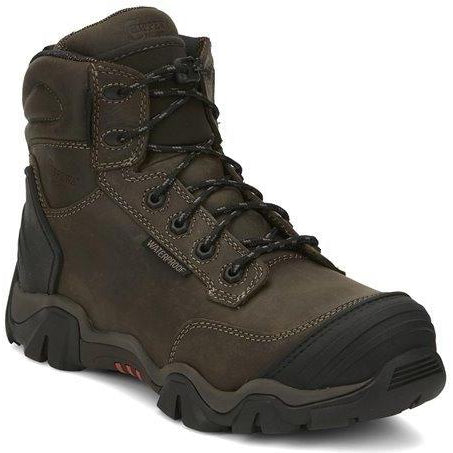 Chippewa Men's Cross Terrain 6" Comp Toe WP 400G Ins Work Boot - AE5004 8 / Wide / Brown - Overlook Boots