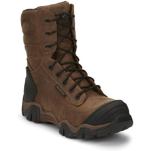 Chippewa Men's Cross Terrain 8" Comp Toe WP Hiker Work Boot - AE5013 8 / Wide / Brown - Overlook Boots