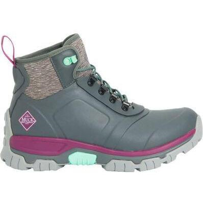 Muck Women's Apex Lace Up WP Outdoor Boot - Grey - AXWL-101 5 / Grey - Overlook Boots
