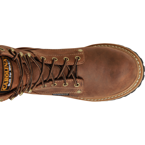 Carolina Women's Elm 8" Comp Toe WP Slip Resist Work Boot -Brown- CA1435  - Overlook Boots