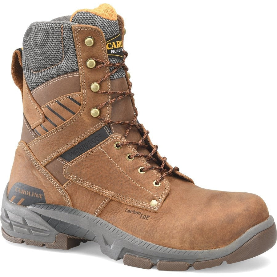 Carolina Men's Duke Carbon 8" Waterproof Composite Toe Work Boot -Brown- CA5543 8 / Medium / Brown - Overlook Boots