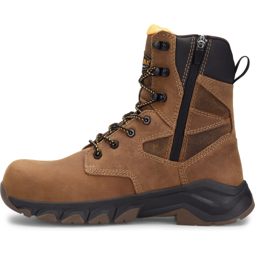 Carolina Men's Subframe 8" WP Side Zip Comp Toe Work Boot -Brown- CA5552  - Overlook Boots