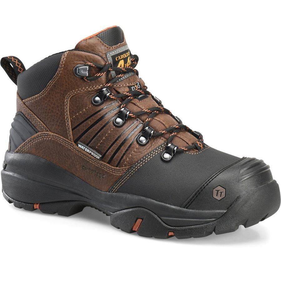 Carolina Men’s Miner 6” Carbon Comp Toe Metguard WP Work Shoe CA5587 8 / Medium / Brown - Overlook Boots