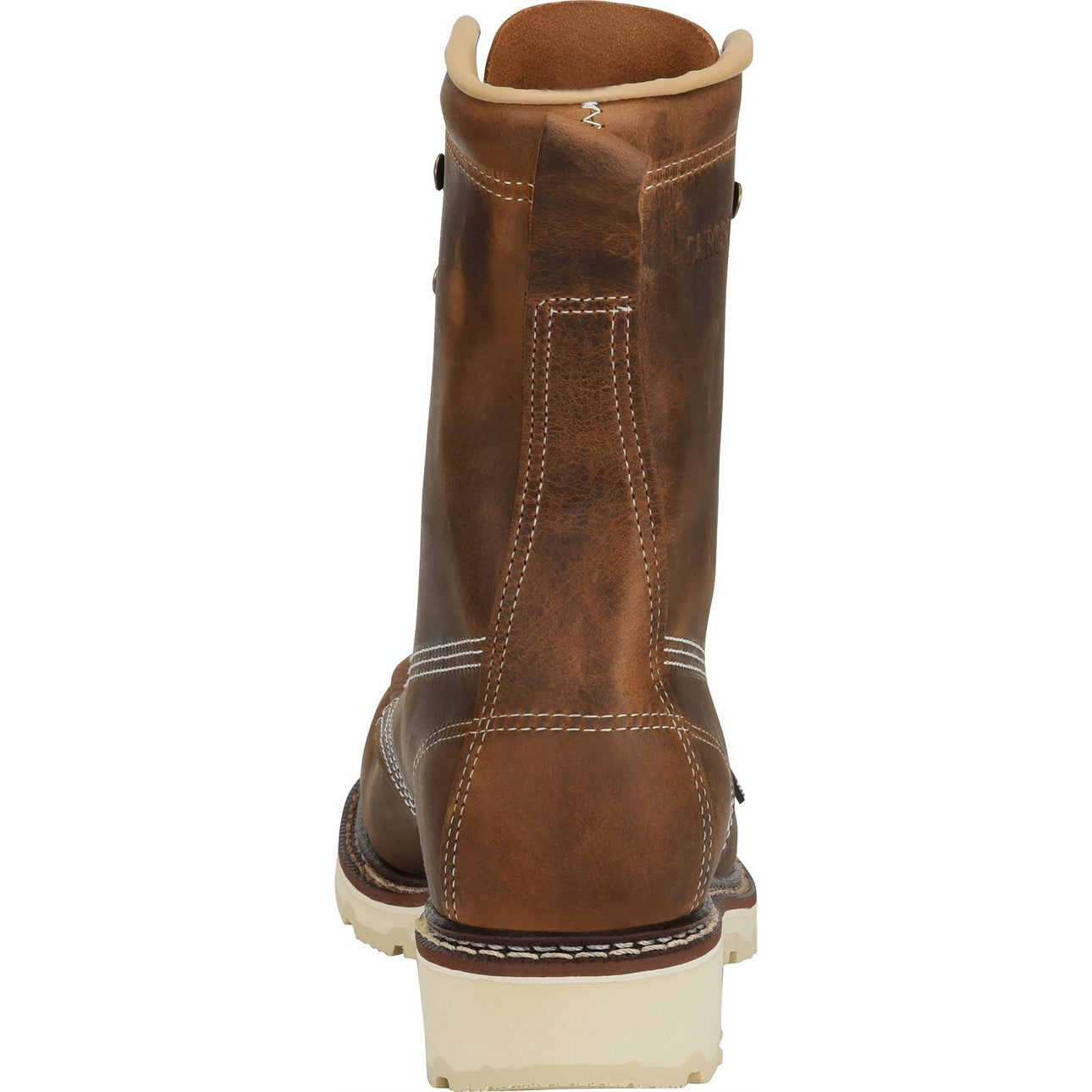 Carolina Men's Ferric 8" Soft Toe Moc Toe Work Boot - Brown - CA7016  - Overlook Boots