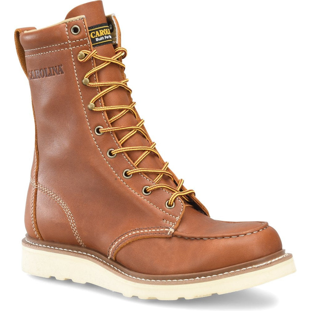 Carolina Men’s Wedge Amp Mx 8" Soft Toe Casual Work Boot Brown - CA7062 8 / Medium / Brown - Overlook Boots