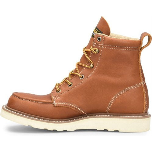 Carolina Men’s Wedge Amp Mx 6" Moc Toe Casual Work Boot Brown - CA7063  - Overlook Boots
