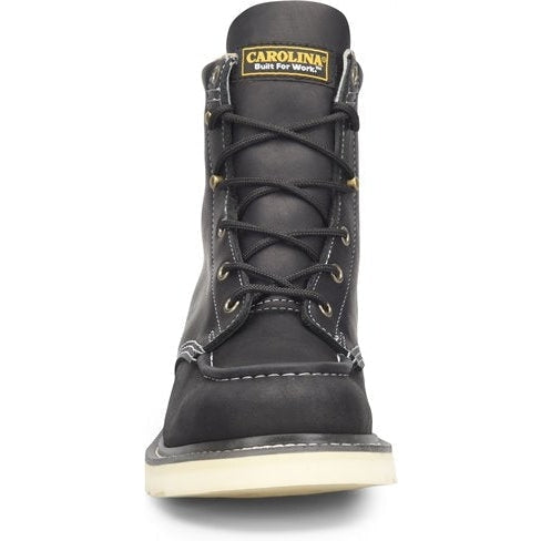 Carolina Men's Wedge Amp Mx 6" Moc Toe Casual Work Boot -Black- CA7064 - Overlook Boots