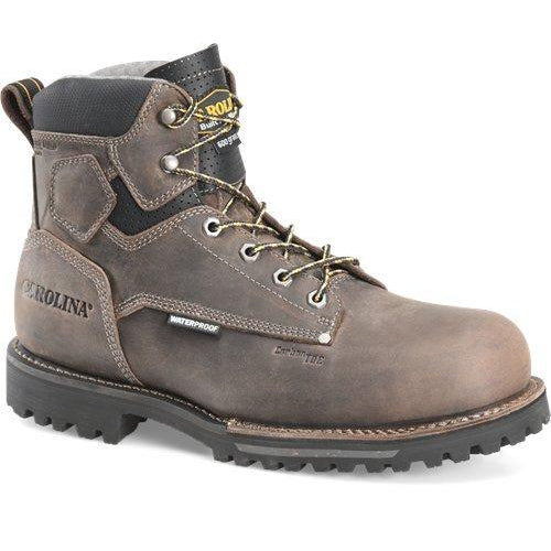 Carolina Men's Pitstop 6" Comp Toe WP Ins. Work Boot - Grey - CA7538 8 / Medium / Grey - Overlook Boots