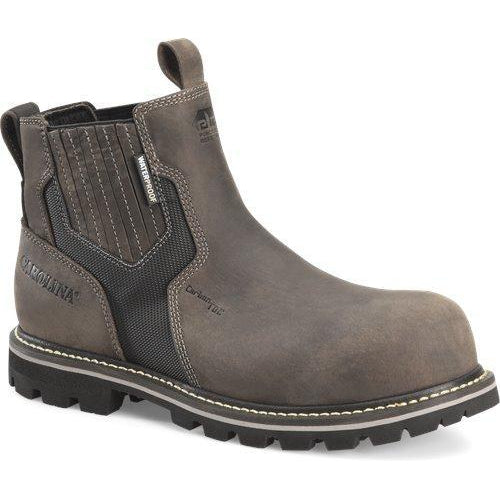 Carolina Men's I-Beam 6" Comp Toe WP PR Pull-On Work Boot Gray - CA7541 8 / Medium / Gray - Overlook Boots